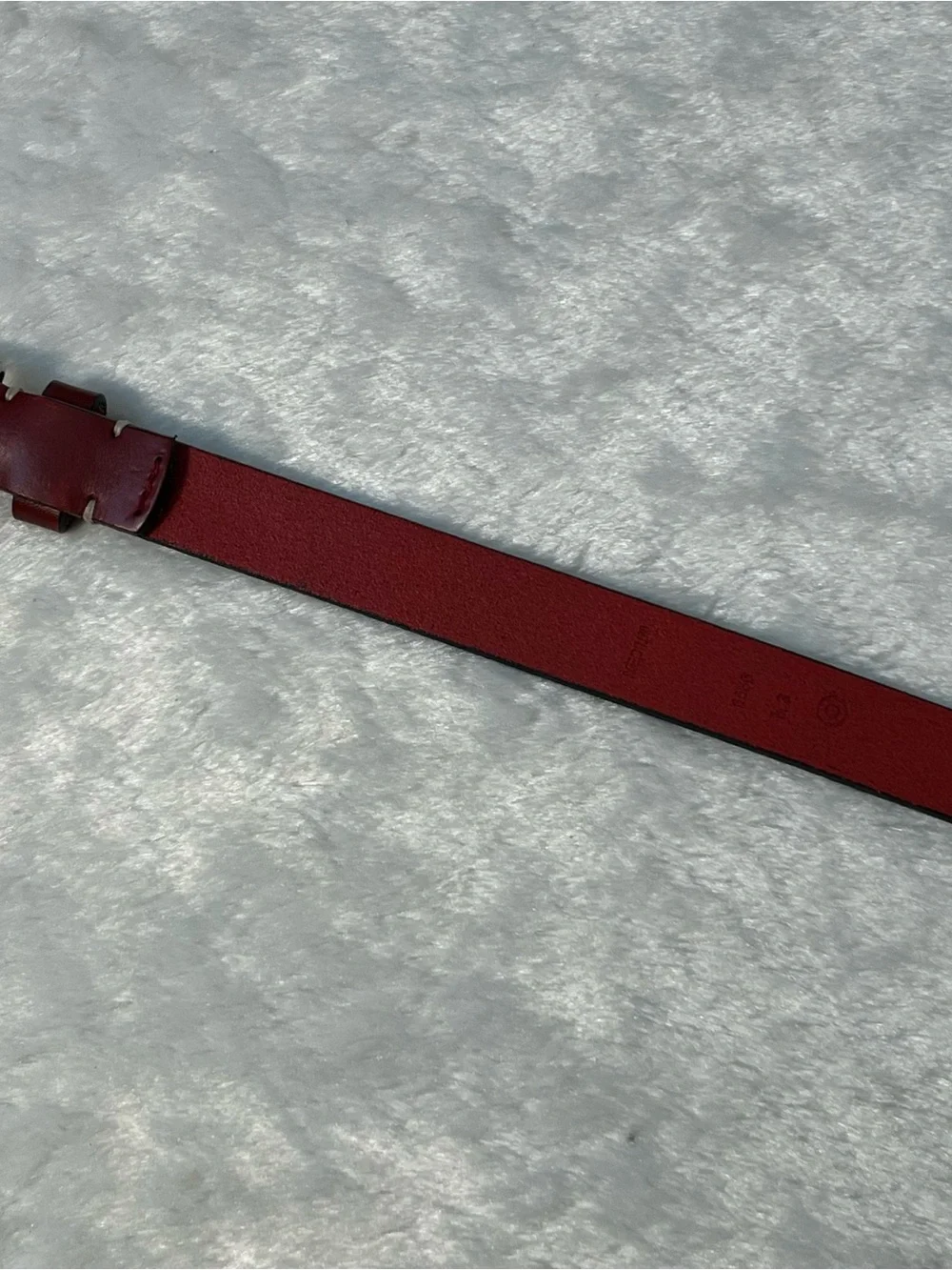 Coach Red Leather 1” Belt Size Medium